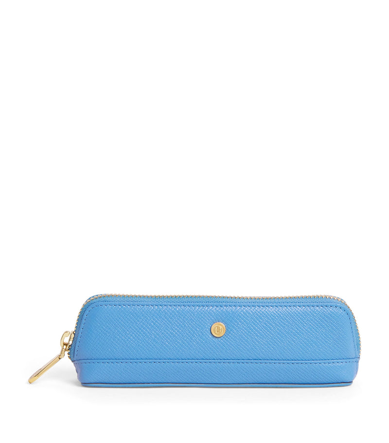 Harrods Slim Leather Pencil Case