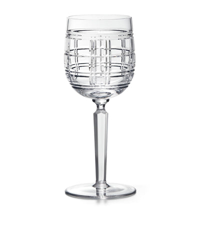 Ralph Lauren Home Hudson Plaid White Wine Glass