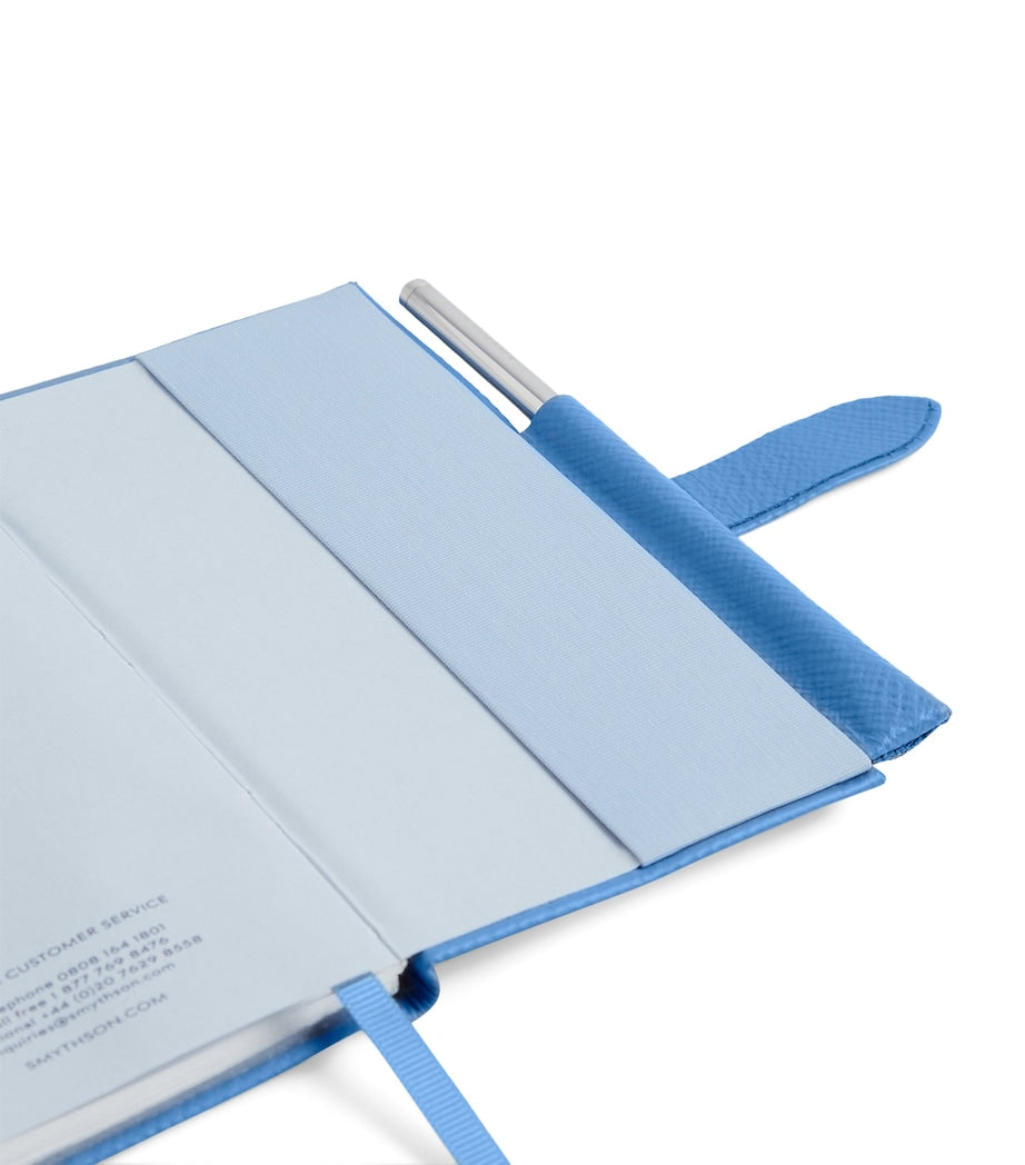 Smythson Panama leather weekly diary for 2026 with pencil, 14cm x 9cm (British brand)