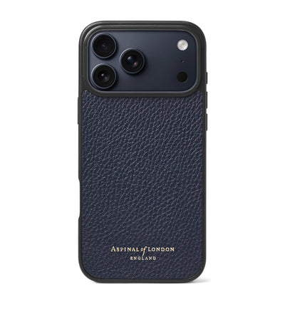 Aspinal Of London Grained Leather iPhone 17 Pro Case