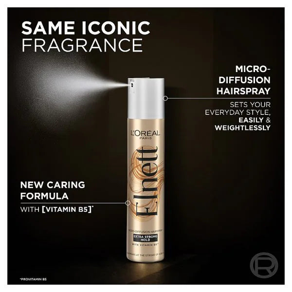 L'Oreal Paris hairspray extra strong hold 200ml, UK version