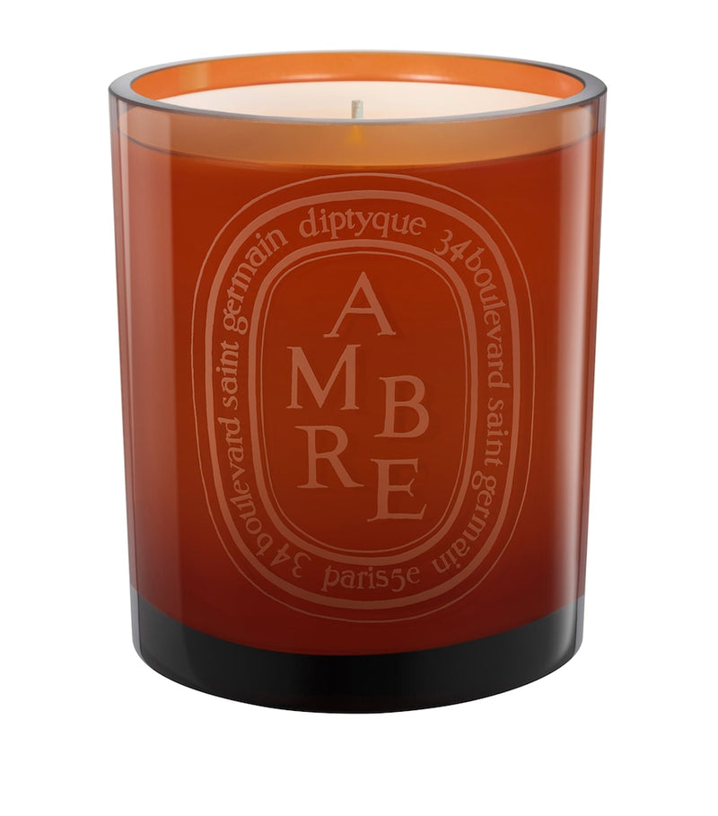 Amber-Scented Candle with Woody Notes 300g
