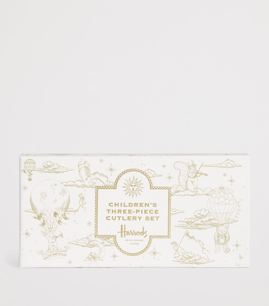 Harrods bear stainless steel children's cutlery set, UK version