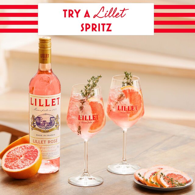 Lillet Rose Wine-Based Aperitif   75cl - McGrocer