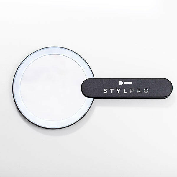 STYLPRO Twirl me up LED Hand Held Compact Mirror GOODS Superdrug   