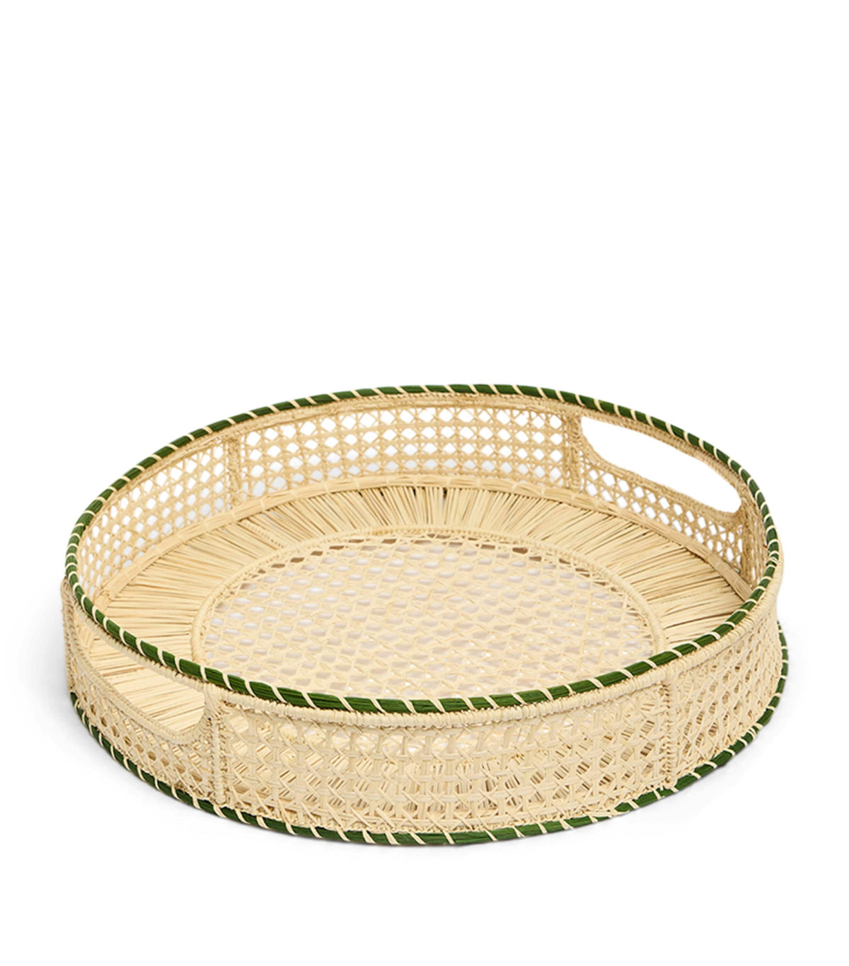 La DoubleJ raffia tray 36.5cm, UK version