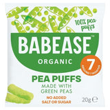 Babease Organic Baby Snack Pea Puffs 7 mths+   20g - McGrocer