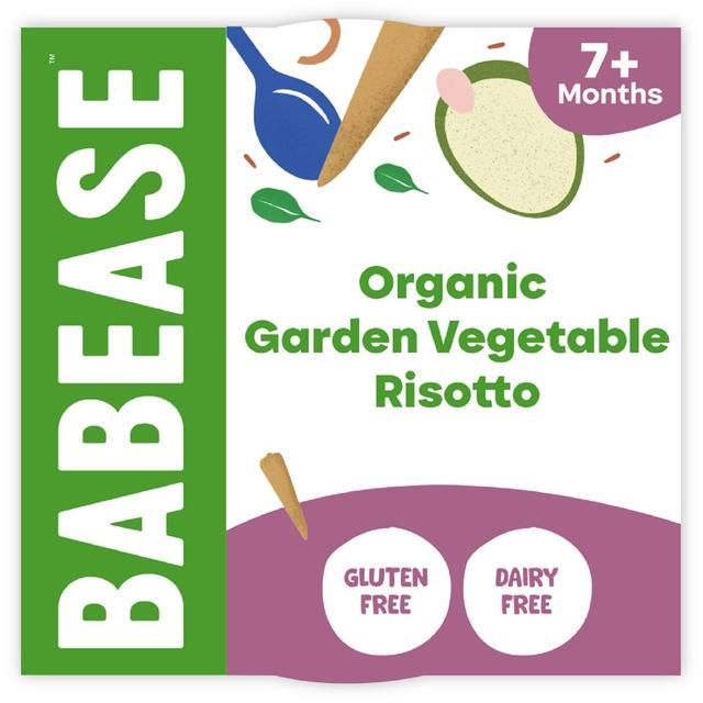 Babease Organic Garden Vegetable Risotto Baby Food Pot 7+months   130g - McGrocer