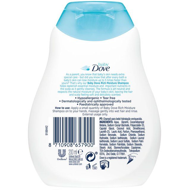 Baby Dove Shampoo Rich Moisture 200ml   200ml - McGrocer