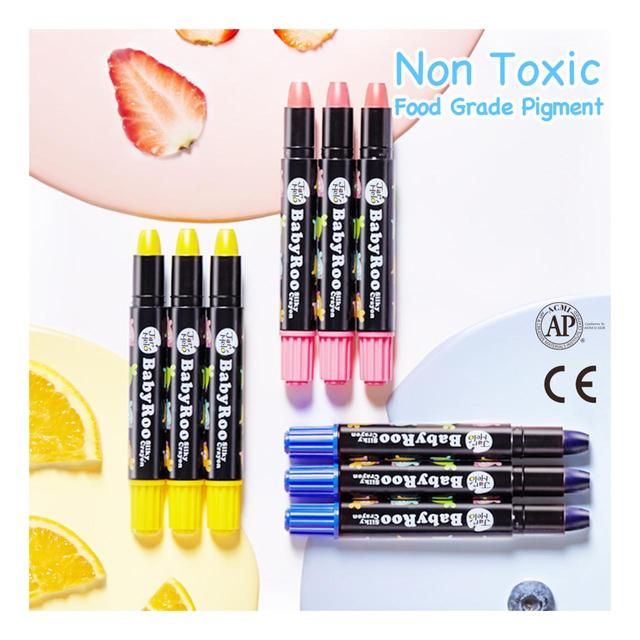 Baby Roo 24 Colours Silky Washable Crayons - McGrocer