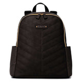 Babymel Gabby Vegan Leather Backpack - Black - McGrocer
