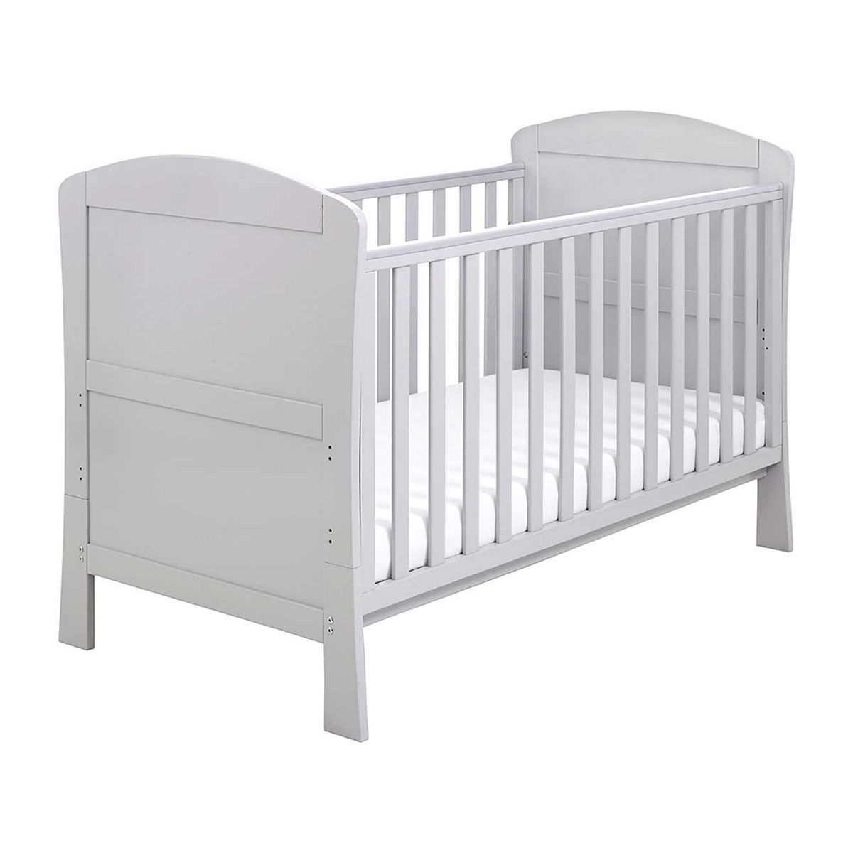 Babymore Aston Dropside Cot Bed - Grey - McGrocer