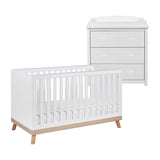 Babymore Mona 2 Piece Room Set - White - McGrocer