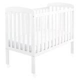 Babymore Space Saver Cot with Wheels - White - McGrocer