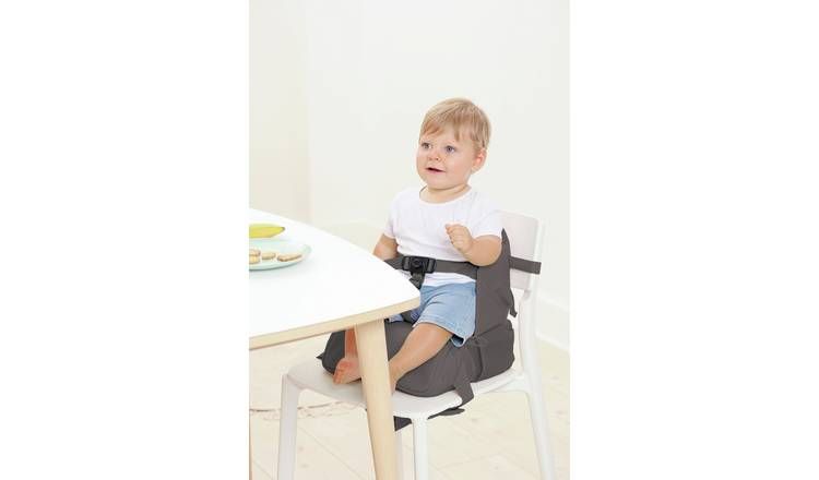 BabyToLove Travel waterproof booster seat with storage grey - McGrocer