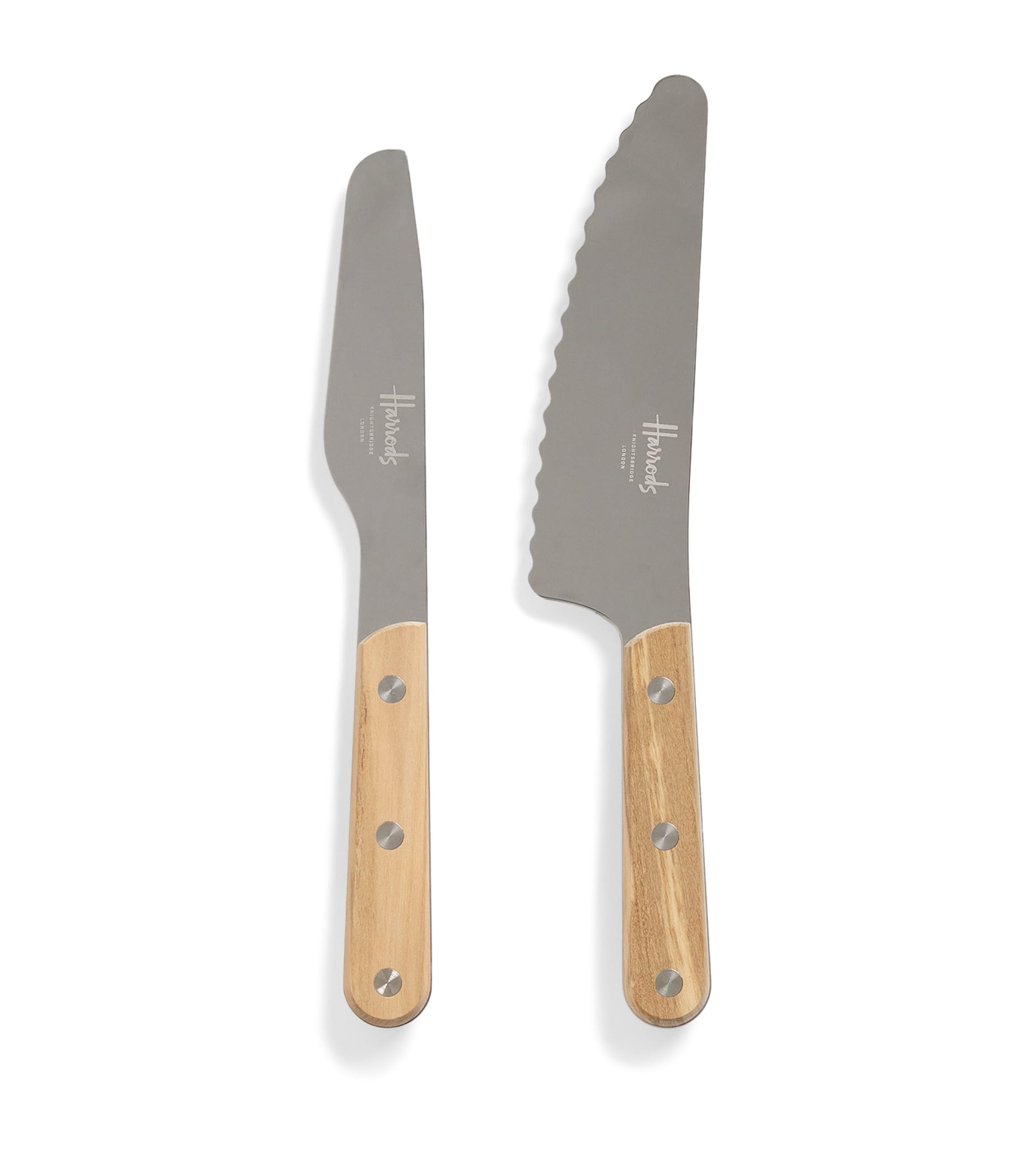 Harrods bread and jam knife set, UK version