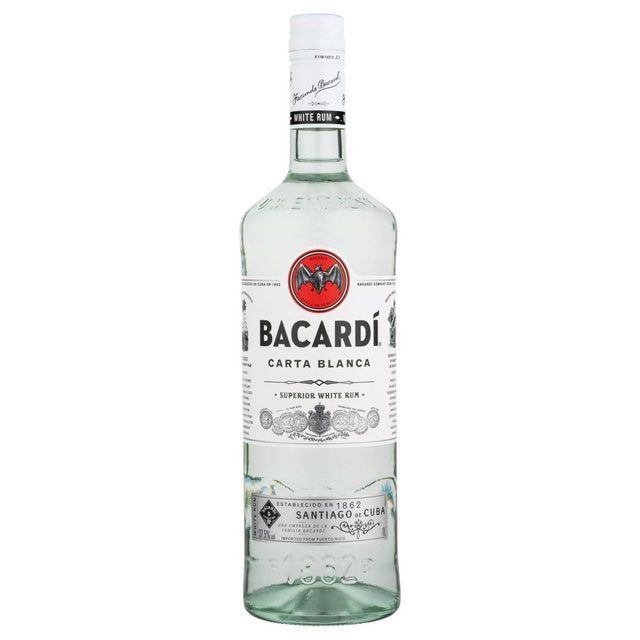 Bacardi Carta Blanca Superior White Rum   1L - McGrocer