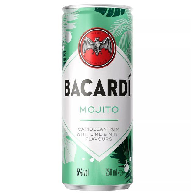 Bacardi Mojito Premix Rum Cocktail   250ml - McGrocer
