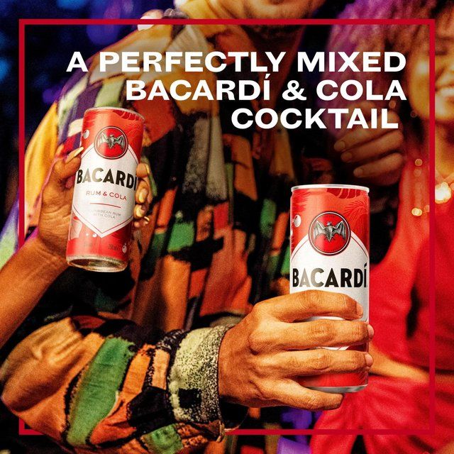 Bacardi Rum & Cola Premix Rum Cocktail   250ml - McGrocer