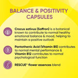 Bach Flower Remedies Balance & Positivity Rescue Capsules   30 per pack - McGrocer