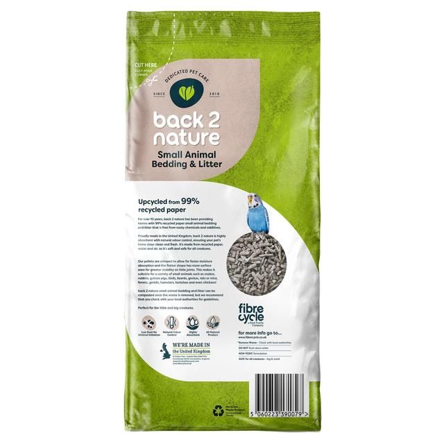 Back 2 Nature Small Animal Paper Bedding/Litter   10L - McGrocer