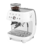 Smeg EGF03WHUK Espresso Coffee Machine with Grinder