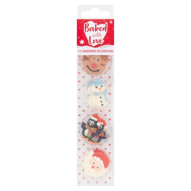 Baked With Love Christmas Friends Decorations   12 per pack - McGrocer
