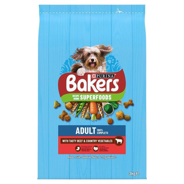 Bakers Beef with Vegetables Dry Dog Food   3kg - McGrocer