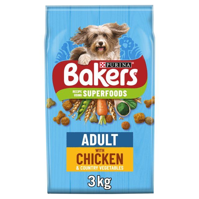 Bakers Chicken with Vegetables Dry Dog Food    3kg - McGrocer