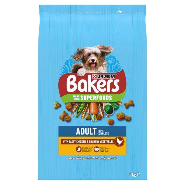 Bakers Chicken with Vegetables Dry Dog Food    3kg - McGrocer