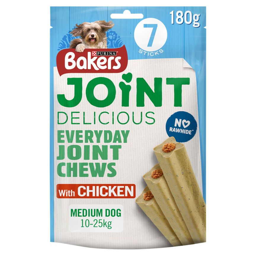 Bakers Joint Delicious Adult Medium Dog Treat with Chicken 7 Sticks 180g - McGrocer