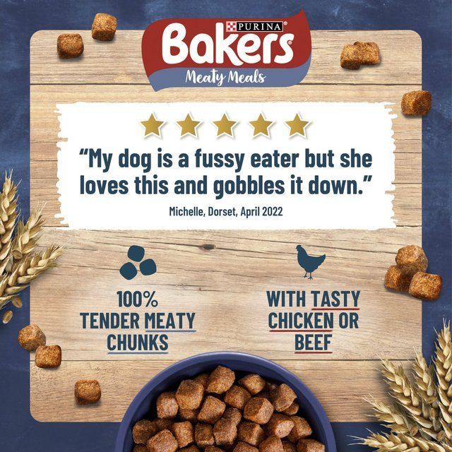 Bakers Meaty Meals Chicken Dry Dog Food    2.7kg - McGrocer