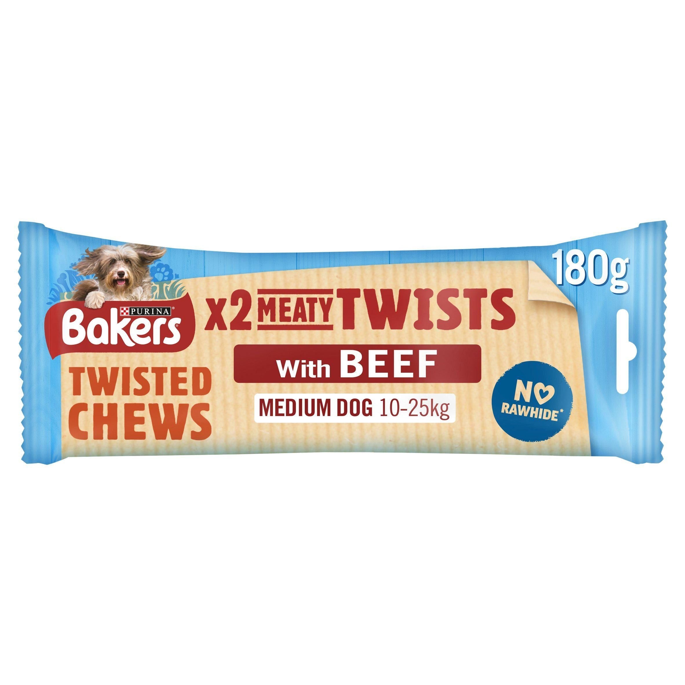 Bakers Meaty Twist Medium Dog Treats 180g - McGrocer