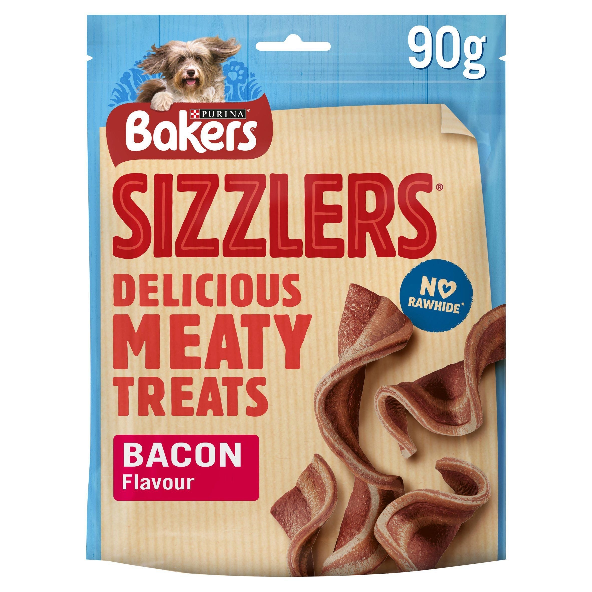 Bakers Sizzlers Dog Treats Bacon 90g - McGrocer