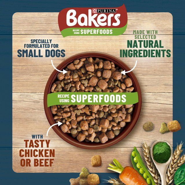 Bakers Small Dog Beef Dry Dog Food   10kg - McGrocer