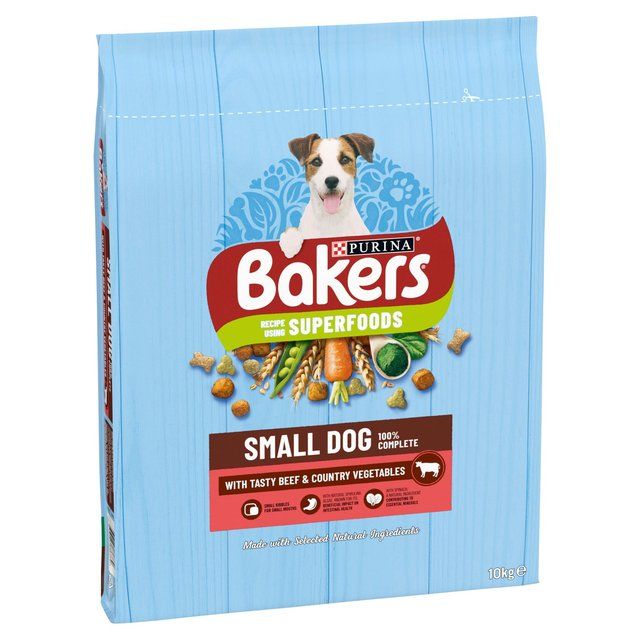 Bakers Small Dog Beef Dry Dog Food   10kg - McGrocer