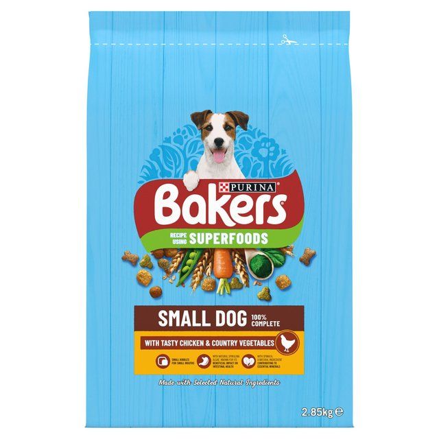 Bakers Small Dog Chicken Dry Dog Food   2.85kg - McGrocer