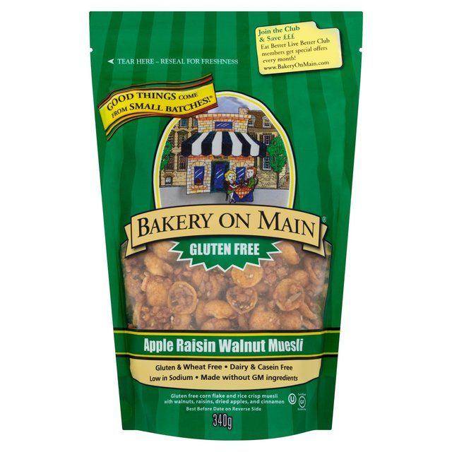Bakery on Main Gluten Free Apple Raisin & Walnut Granola   340g - McGrocer