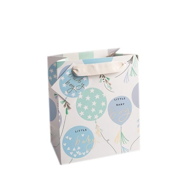 Balloons Baby Boy Small Gift Bag - McGrocer