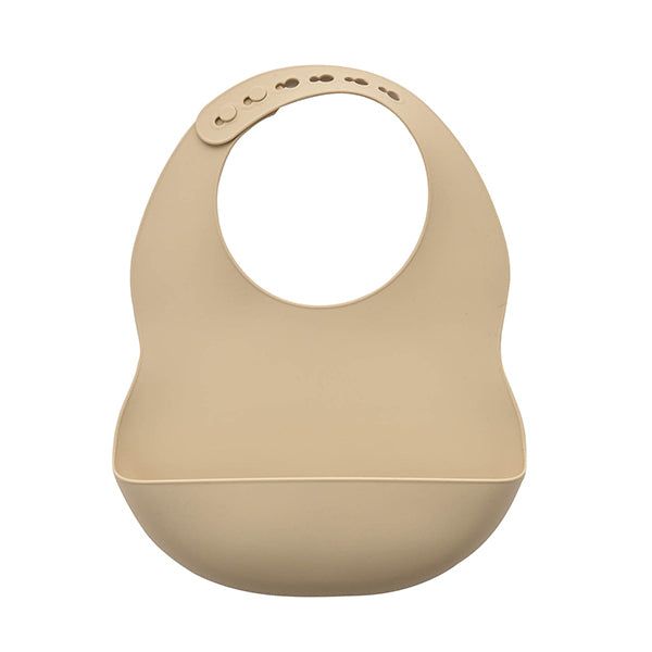 Bambino Silicone Feeding Set Bib Bowl & Spoon Natural - McGrocer