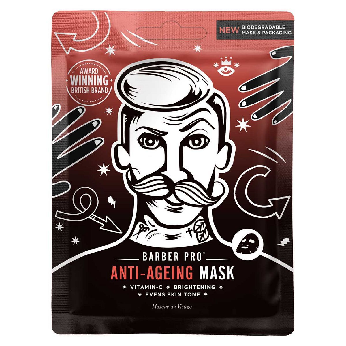 BARBER PRO Anti-Ageing Vitamin C Sheet Mask - McGrocer