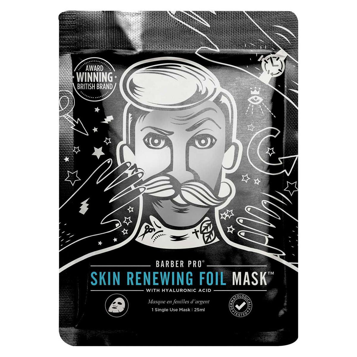 Barber Pro Skin Renewing Foil Mask with Hyaluronic Acid & Q10 - McGrocer