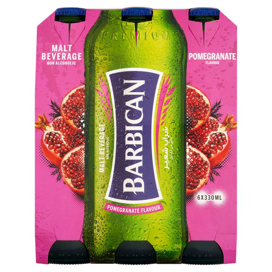 Barbican Malt Beverage Pomegranate Flavour 6 x 330ml - McGrocer