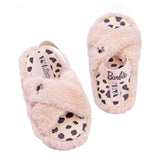 Barbie Girls Faux Fur Slip-on Slippers (12) - McGrocer