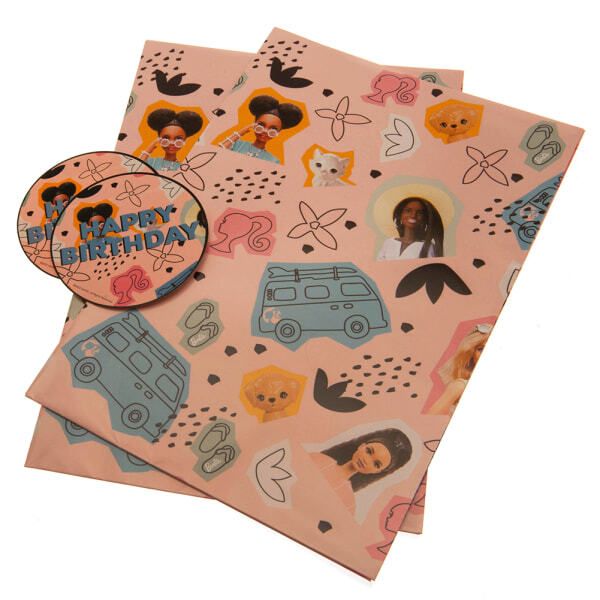 Barbie Happy Birthday Gift Wrap Sheets - McGrocer