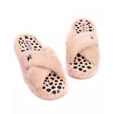 Barbie Womens Crossover Fluffy Slippers (3-4) - McGrocer