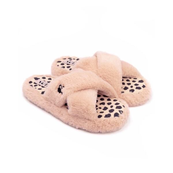 Barbie Womens Crossover Fluffy Slippers (7-8) - McGrocer