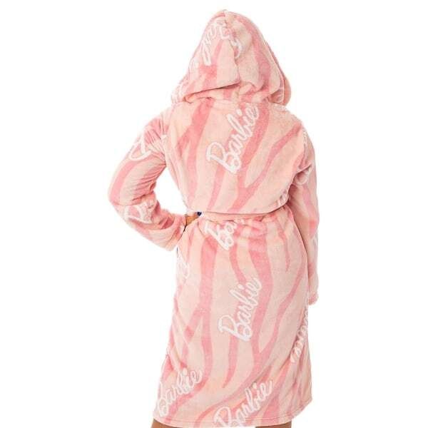 Barbie Womens Hooded Dressing Gown (S) - McGrocer