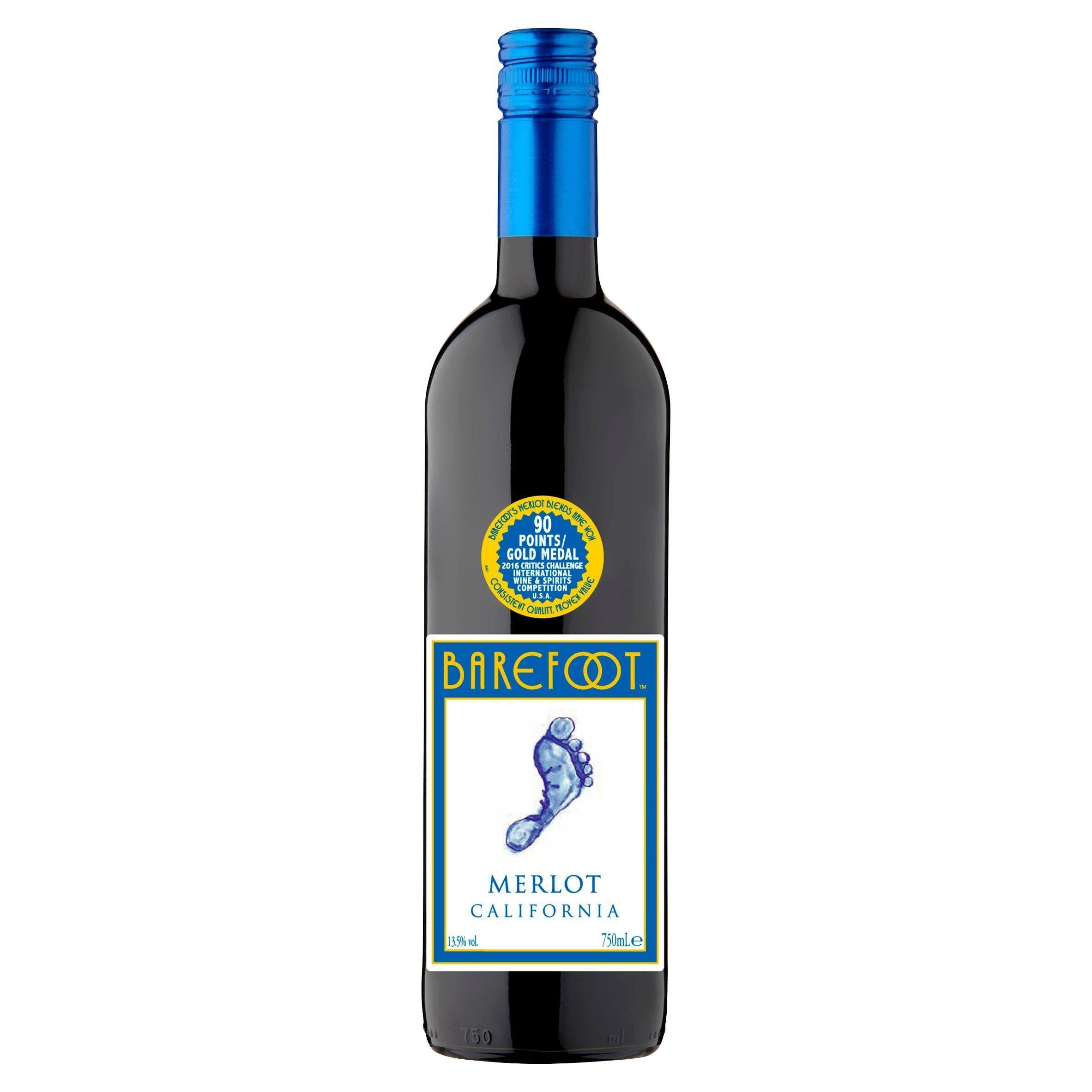 Barefoot Merlot Red Wine 75cl - McGrocer