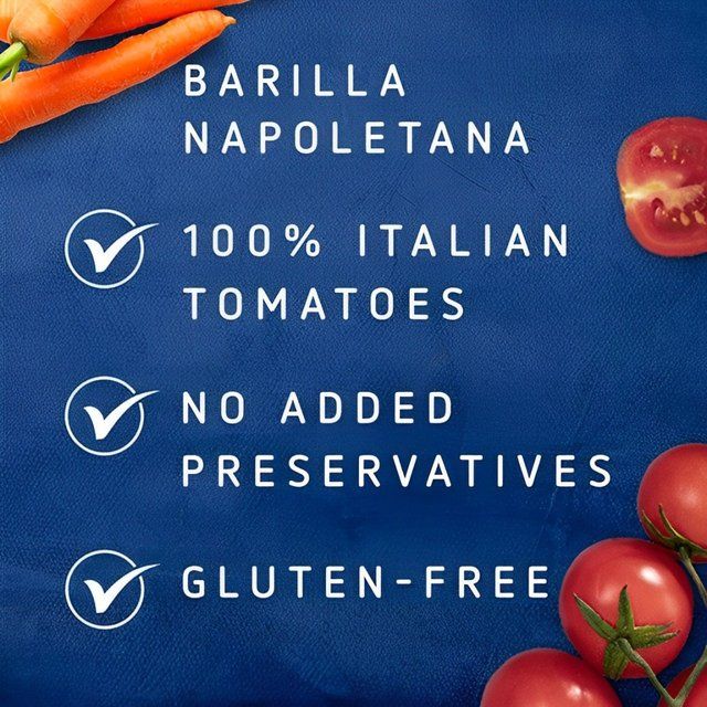Barilla Napoletana Pasta Sauce 100% Italian Tomatoes   400g - McGrocer